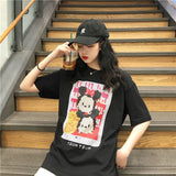 メール便662055】大きいサイズ 韓国 ファッション プリント デカロゴ 原宿 Tシャツ LL-4L