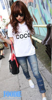 メール便900190】大きいサイズ HOLLYWOOD　COCO　N)デカロゴ 前後プリント　出レカジ パーカーTシャツ F 4L~6L