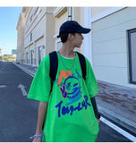 メール便735744】大きいサイズ春夏 韓国 レディース ファッション Tシャツワンピース LL-4L